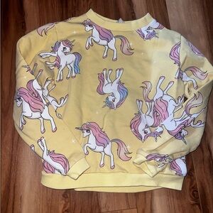 8/10 H&M unicorn sweatshirt
